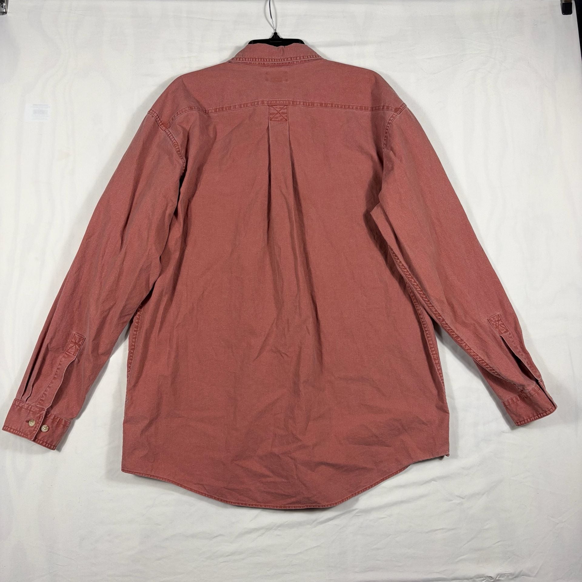 L.L.Bean Button-Down Shirt Size L-Tall Red Traditional Fit 6