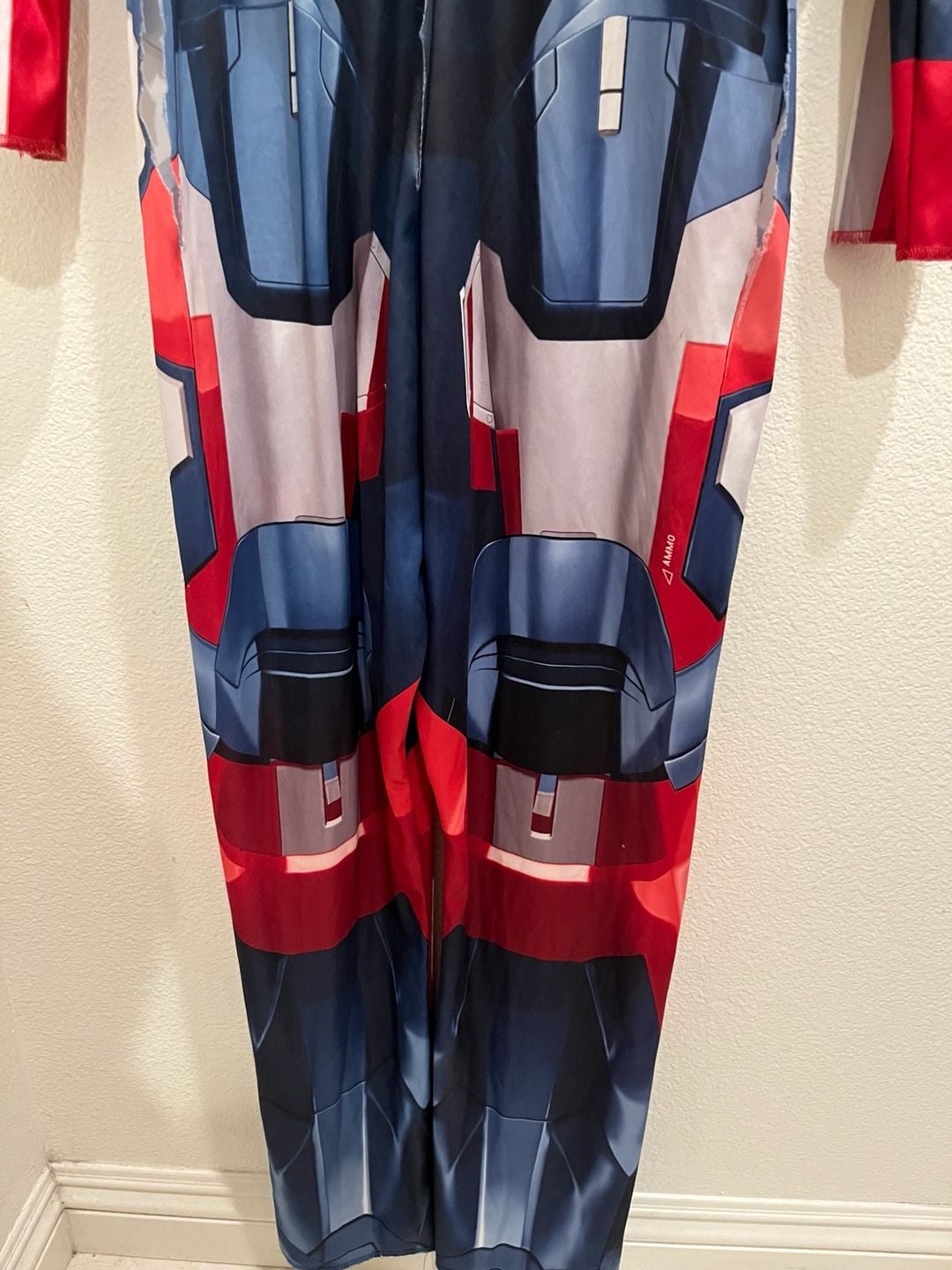 Marvel Iron Patriot Costume Mask Muscle Jumpsuit Adult XL 3