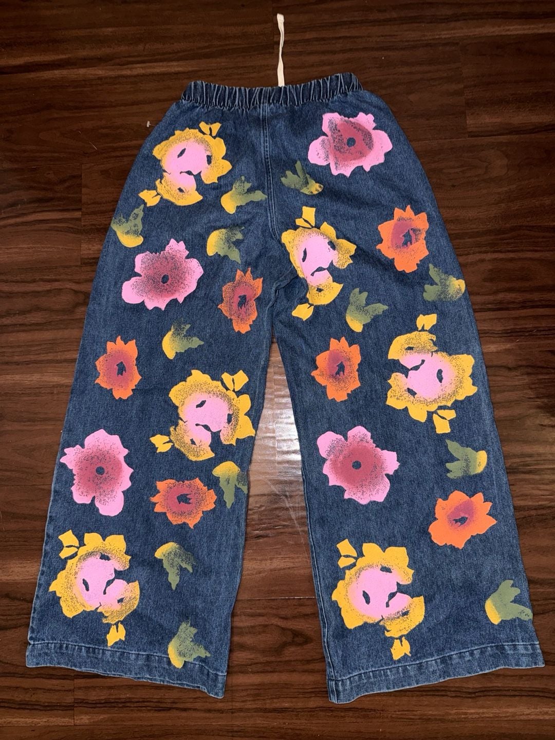 Jungmaven Floral Denim Disco Pant Size XS 4