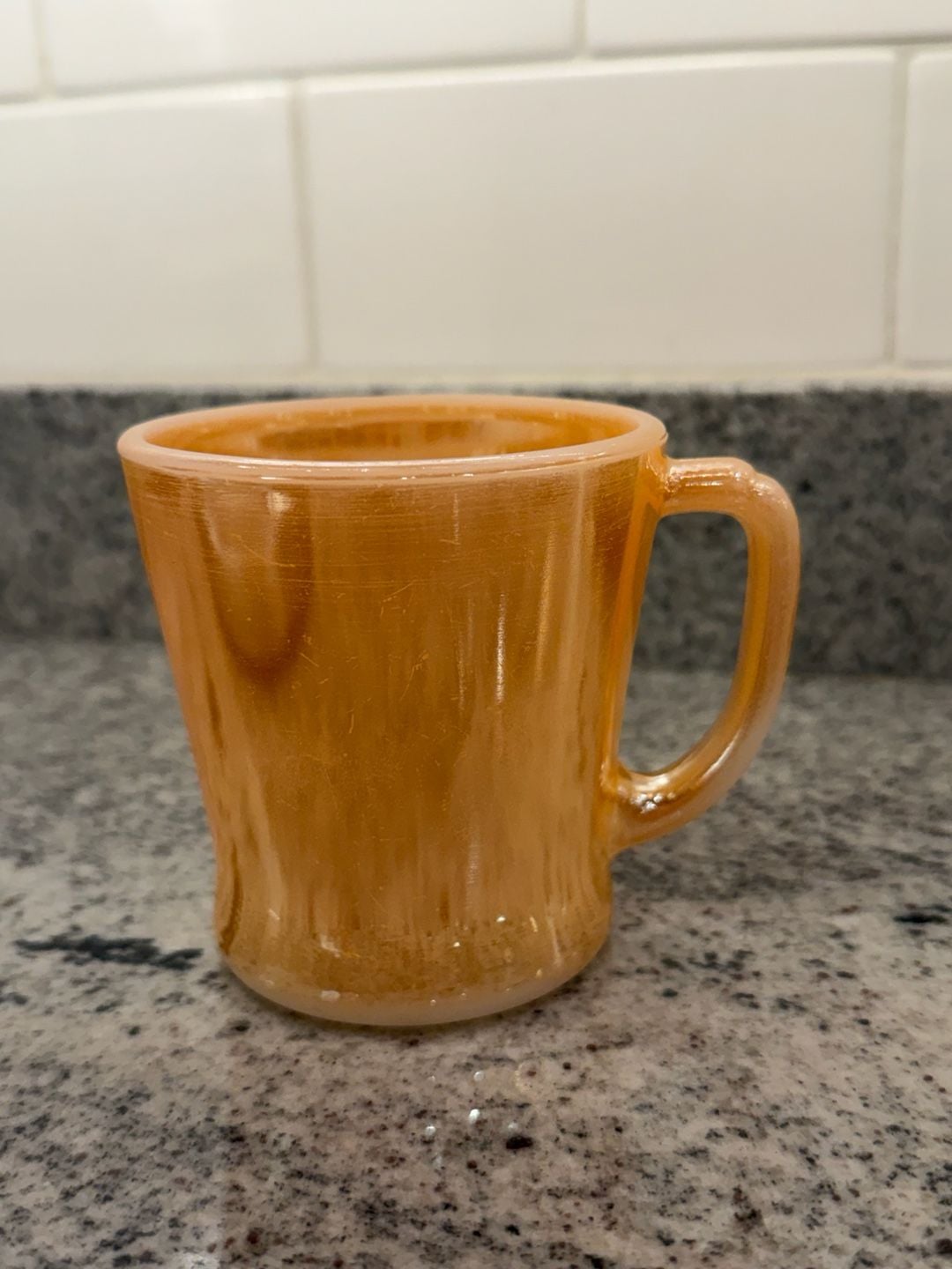 Anchor Hocking Fire King Peach Luster Mug 1