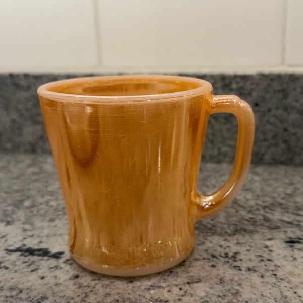 Anchor Hocking Fire King Peach Luster Mug