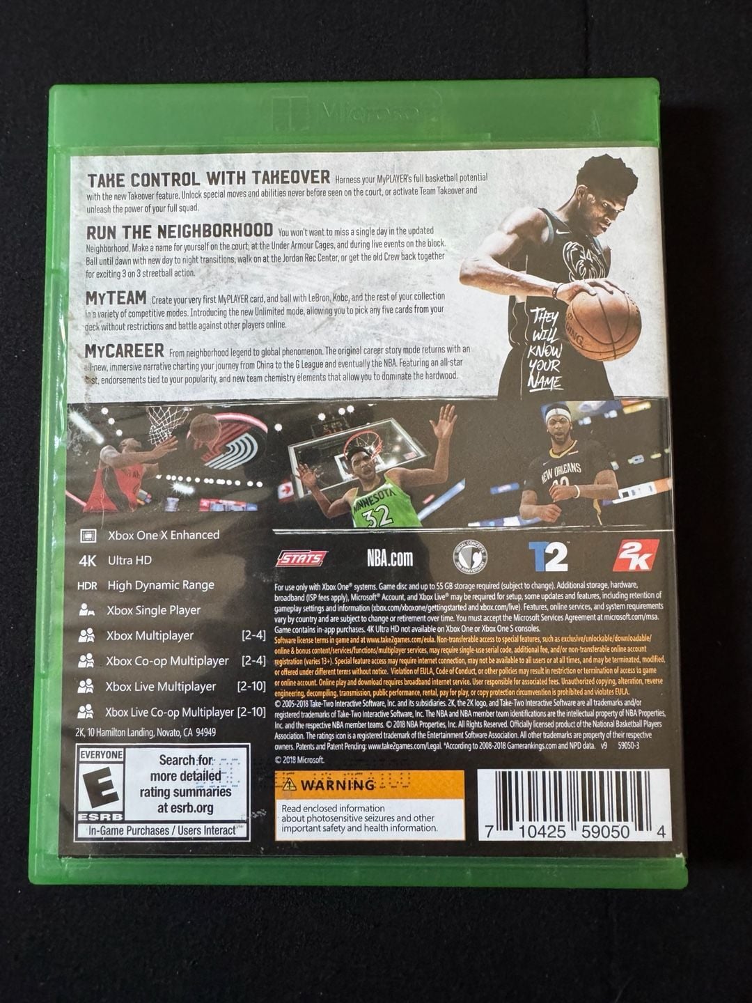 2K Sports NBA 2K19 Xbox One Game 2