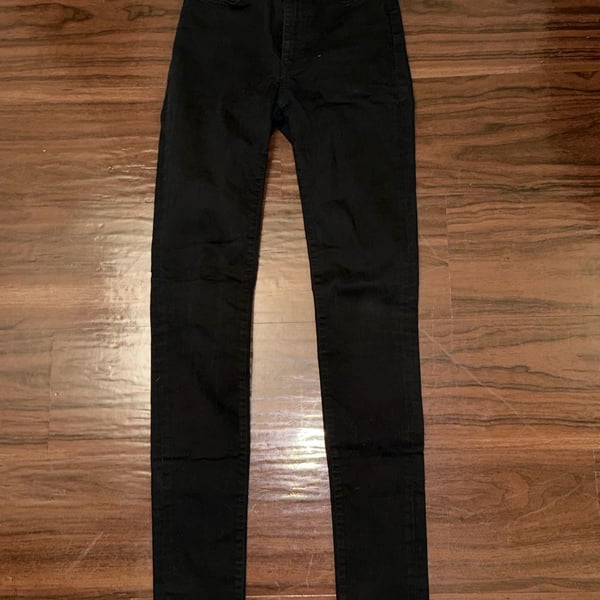 Acne Studios Pin Black Jeans Size 26/32 Black Skinny Denim