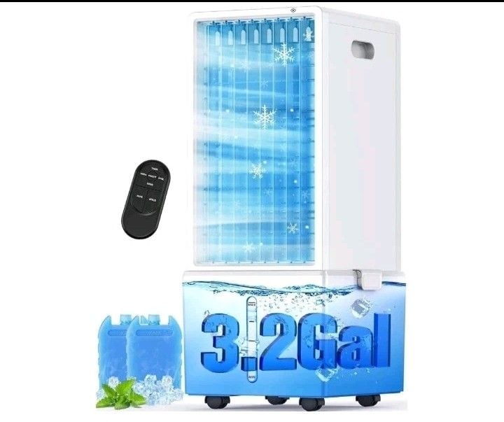 USFAN JDAC76R Evaporative Air Cooler 3.2 Gallon White 1