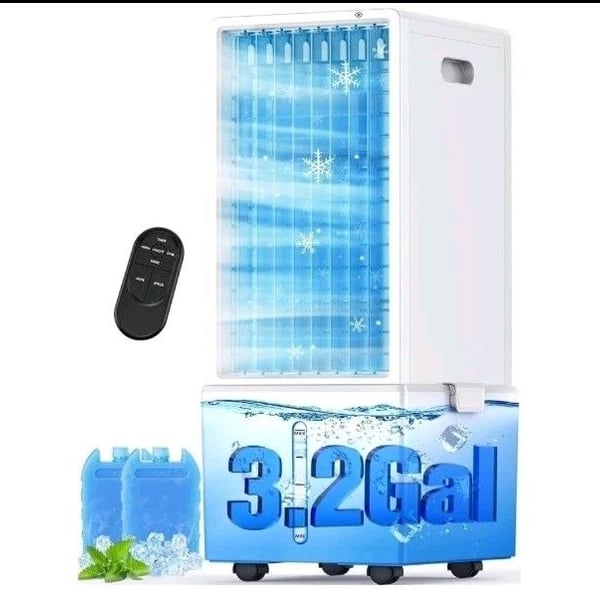 USFAN JDAC76R Evaporative Air Cooler 3.2 Gallon White