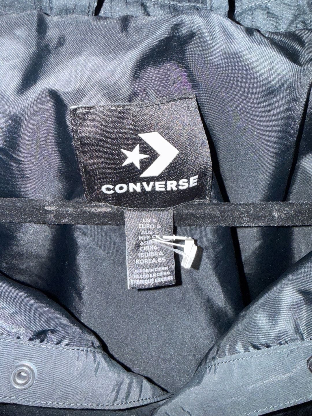 Converse x Martine Ali Anorak Jacket Size S Black 3