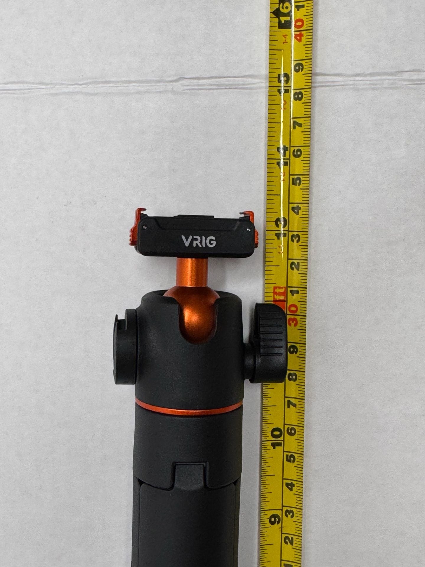 VRIG Extendable Mini Tripod Selfie Stick with Ball Head does not come with light or camera just showing you what it would look like . 4