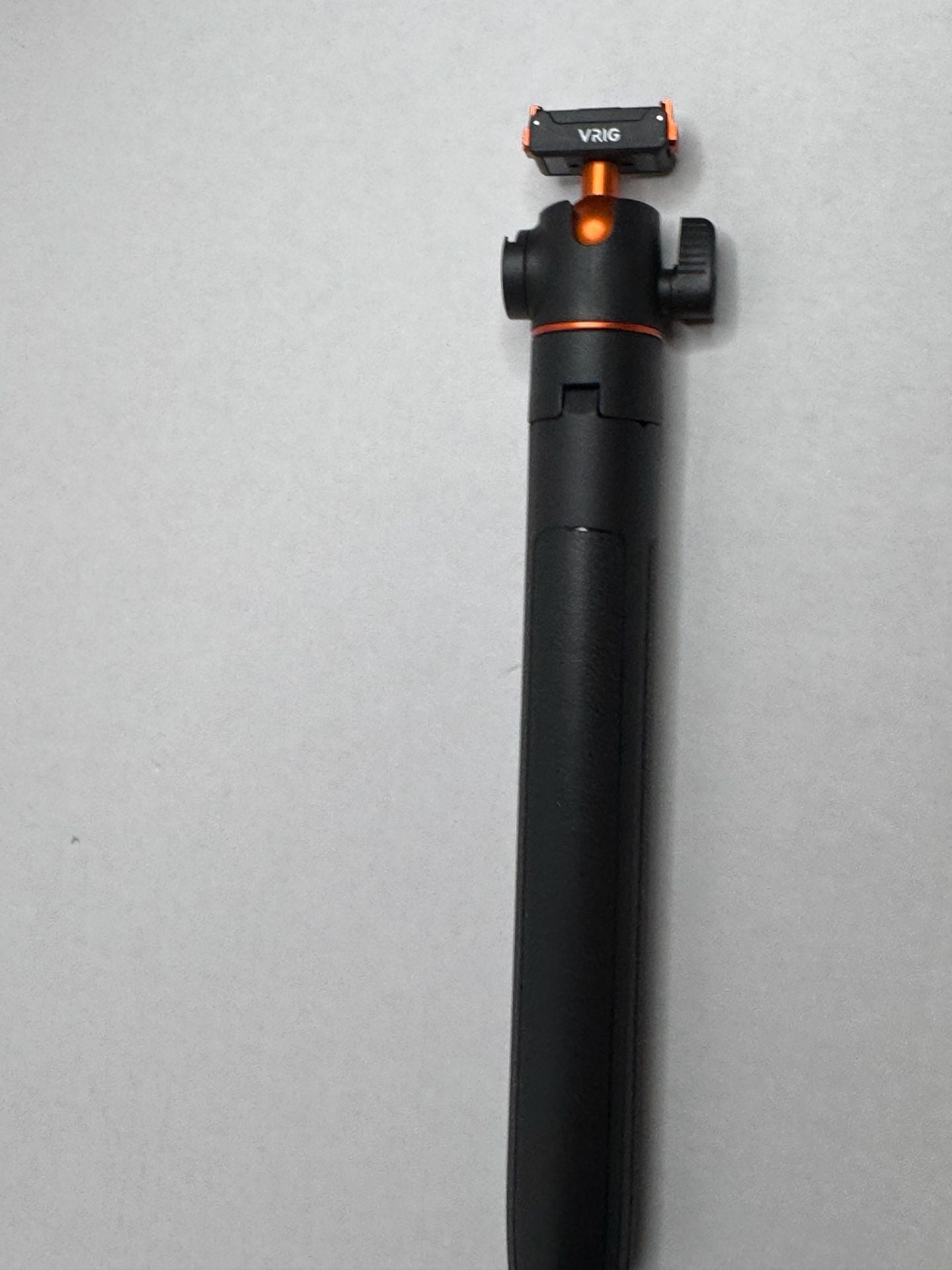 VRIG Extendable Mini Tripod Selfie Stick with Ball Head does not come with light or camera just showing you what it would look like . 7