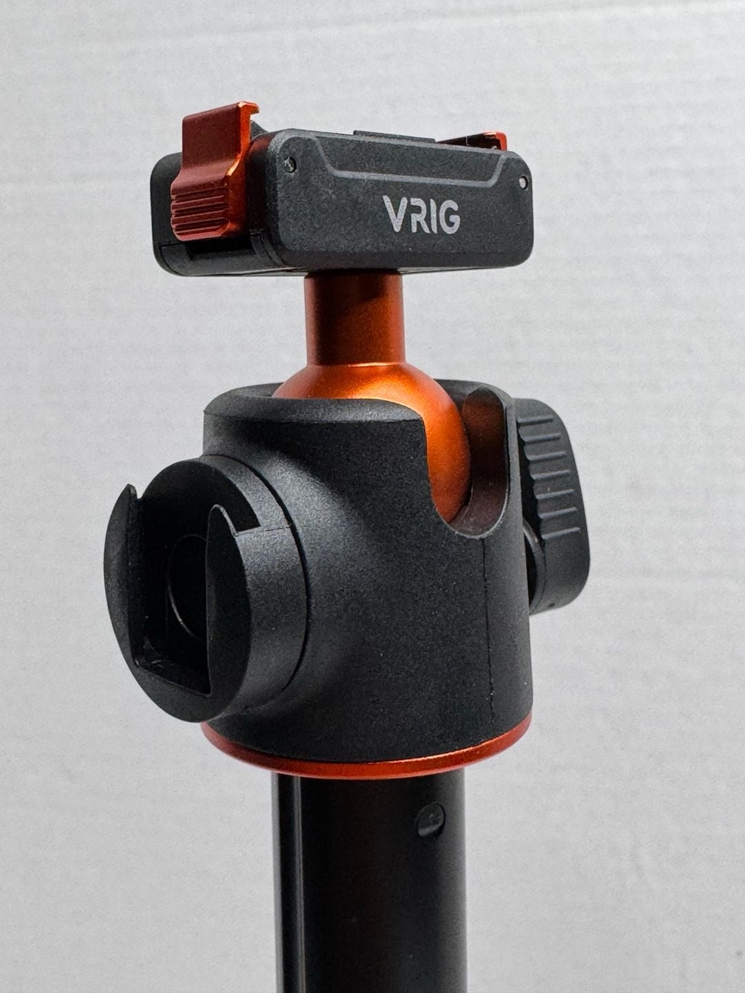 VRIG Extendable Mini Tripod Selfie Stick with Ball Head does not come with light or camera just showing you what it would look like . 8