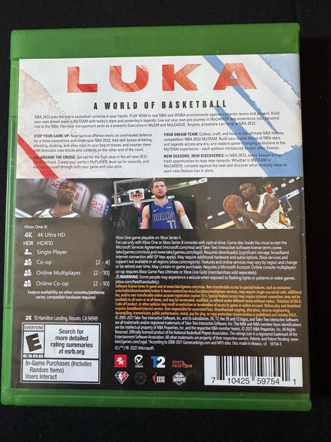 2K Sports NBA 2K22 Xbox One Video Game 2