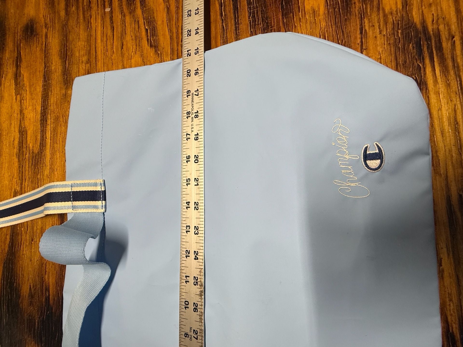 Champion Light Blue Nylon Tote Bag 4