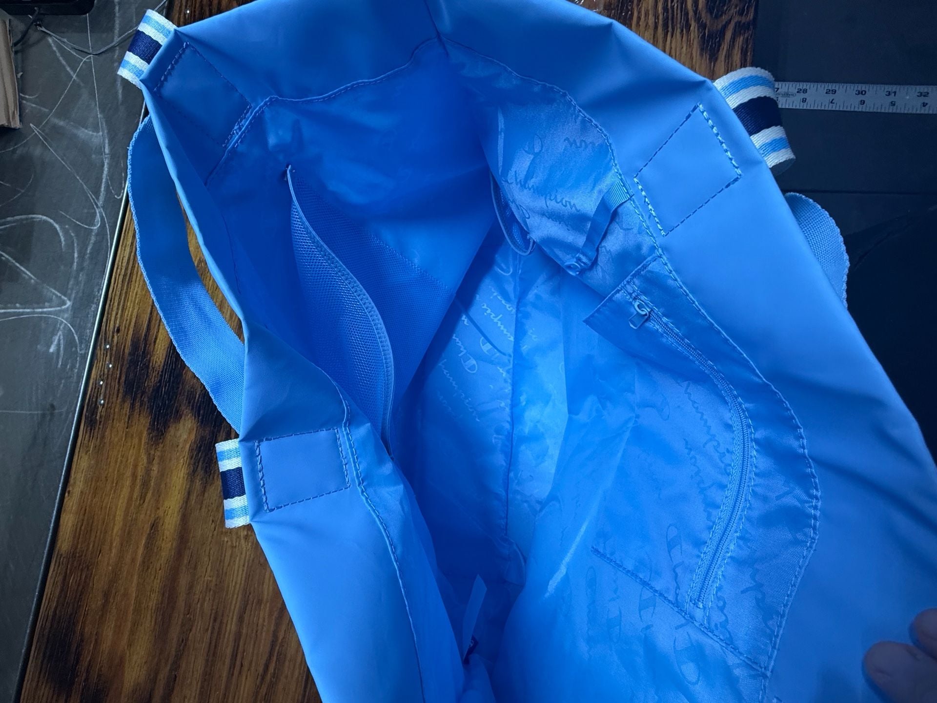 Champion Light Blue Nylon Tote Bag 5