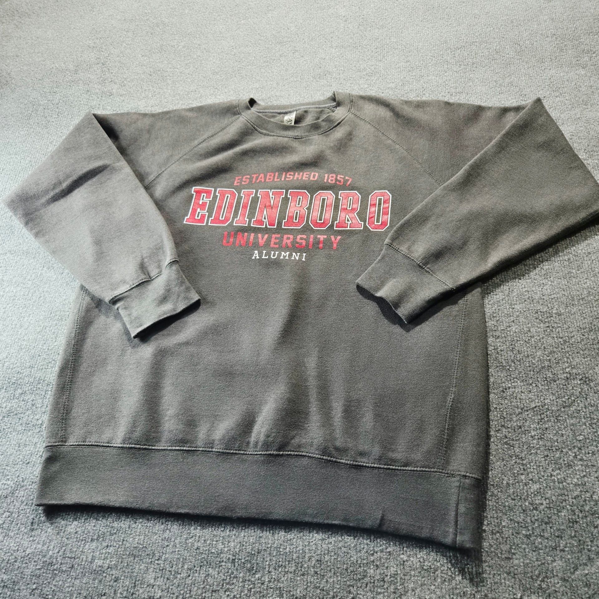 Velva Sheen Edinboro University Alumni Crewneck Sweatshirt Gray 2