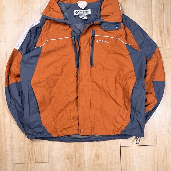 Columbia Sportswear Company Jacket Size L Orange Gray