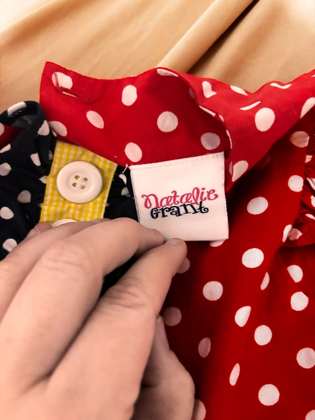 Natalie Grant Polka Dot Outfit Set Size 3T Red Black 3