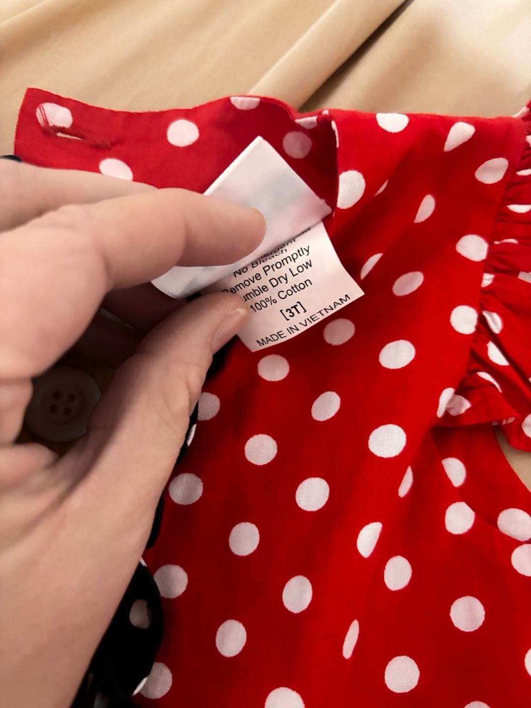 Natalie Grant Polka Dot Outfit Set Size 3T Red Black 4