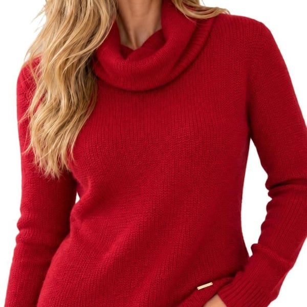 MICHAEL Michael Kors NWT Crimson Cowl Neck Sweater Red Size M MSRP $99.50