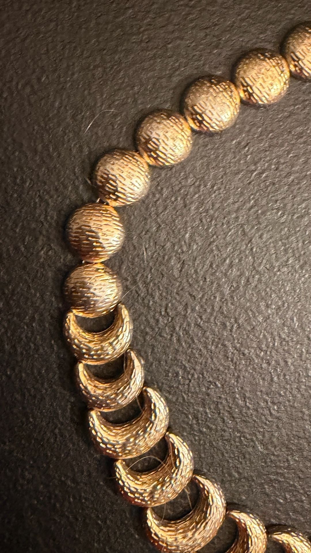 Liz Claiborne Textured Gold Tone Statement Collar Necklace 4