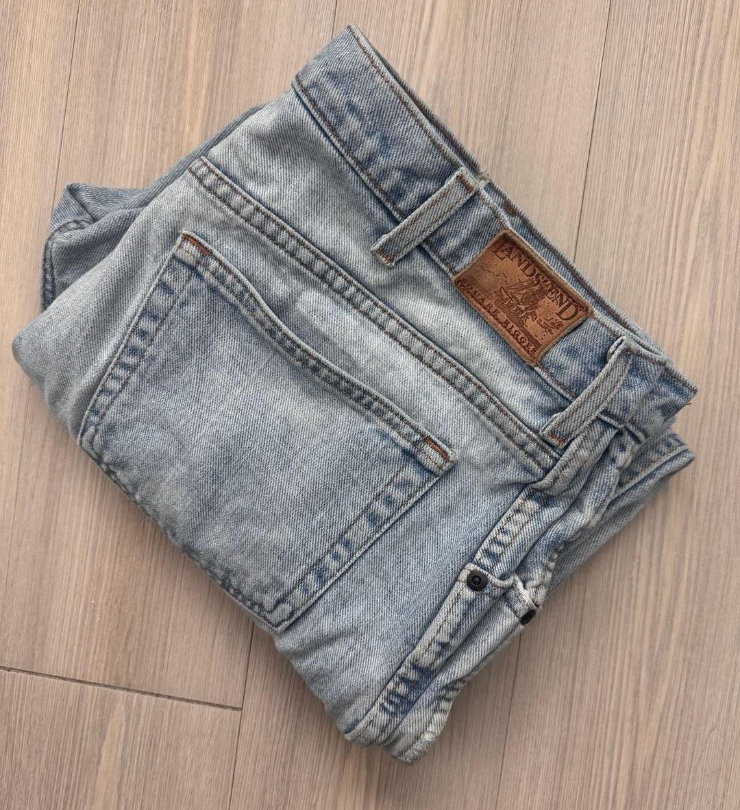 Vintage 90’s Retro Lands' End Regular Jeans Size 38 100% Cotton Made In USA 14