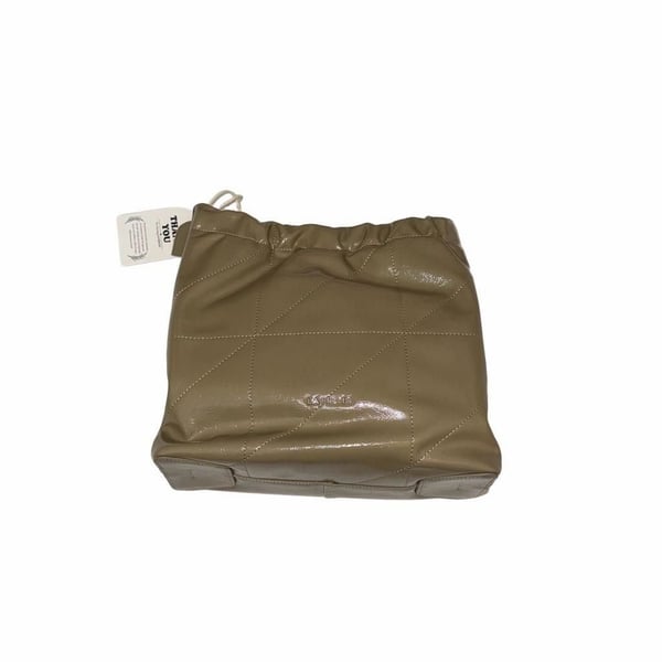 La Festin Genuine Leather Quiet Luxury Hobo Shoulder Bag Olive Green