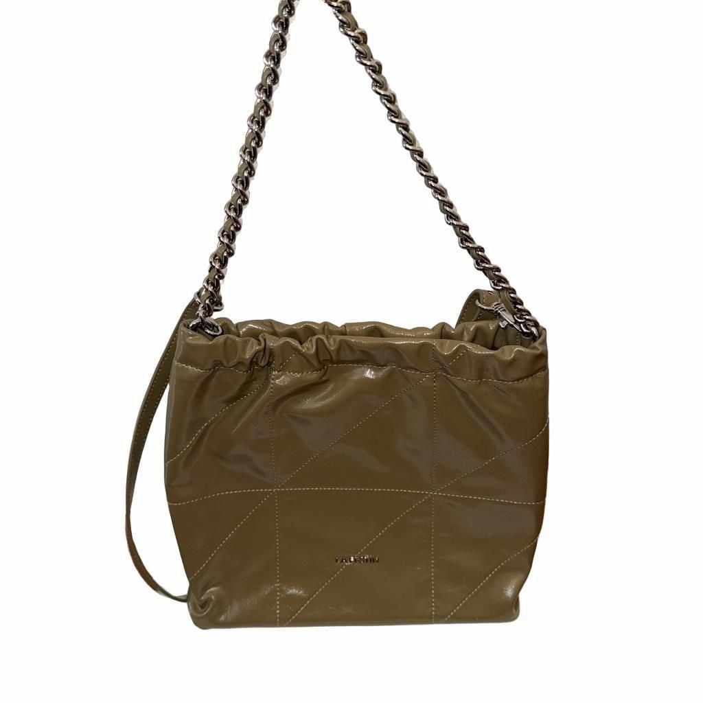 La Festin Genuine Leather Quiet Luxury Hobo Shoulder Bag Olive Green 9