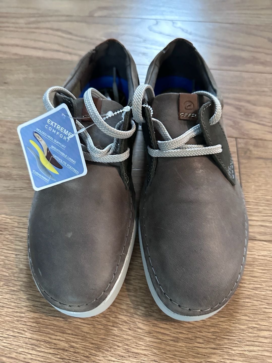 Clarks Gereld Low Casual Shoes Brown Leather Extreme Comfort 3