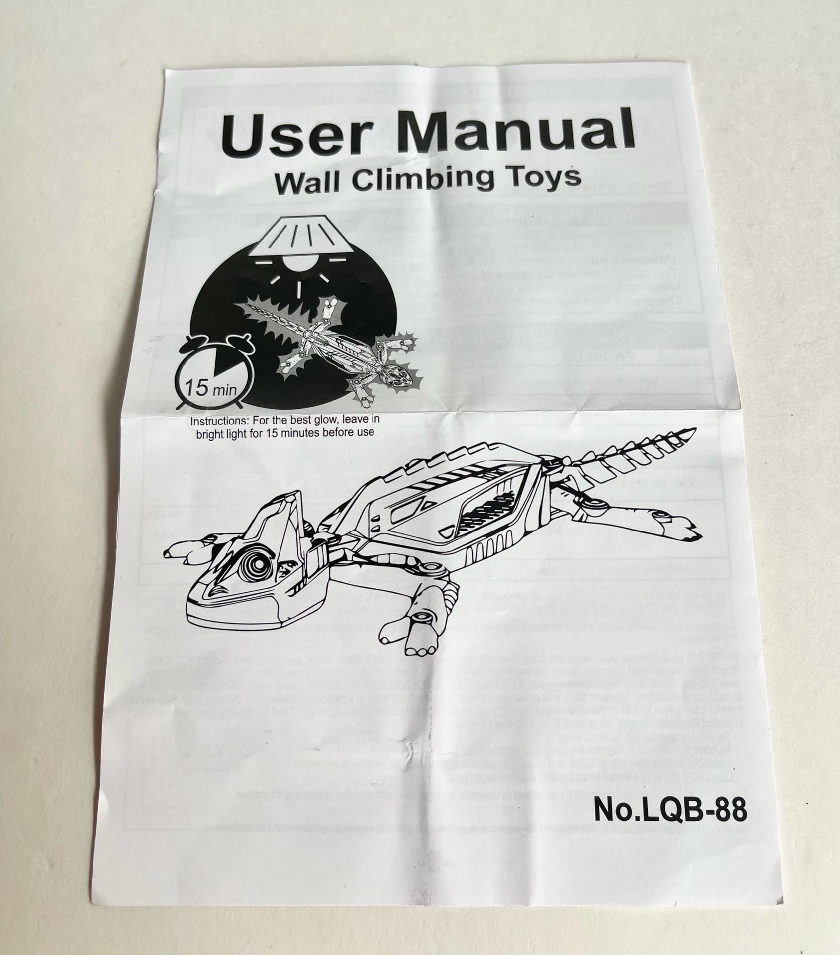 Wall Playground Climbing Chameleon LQB-88 RC Remote Control Toy 6
