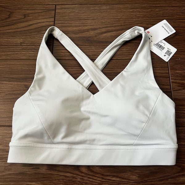 Lululemon Envital Bra B/C Size 6 Vapor V-Neck Cross-Back Athletic