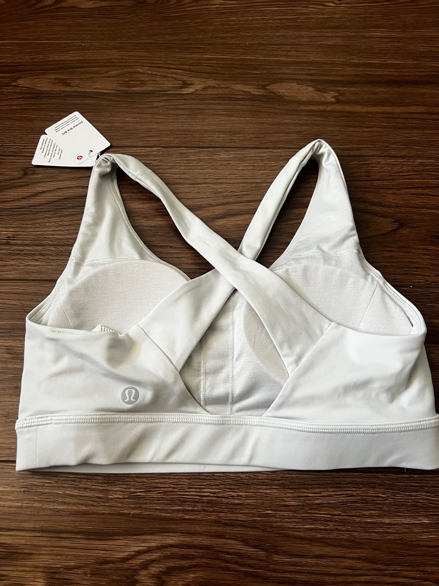 Lululemon Envital Bra B/C Size 6 Vapor V-Neck Cross-Back Athletic 5