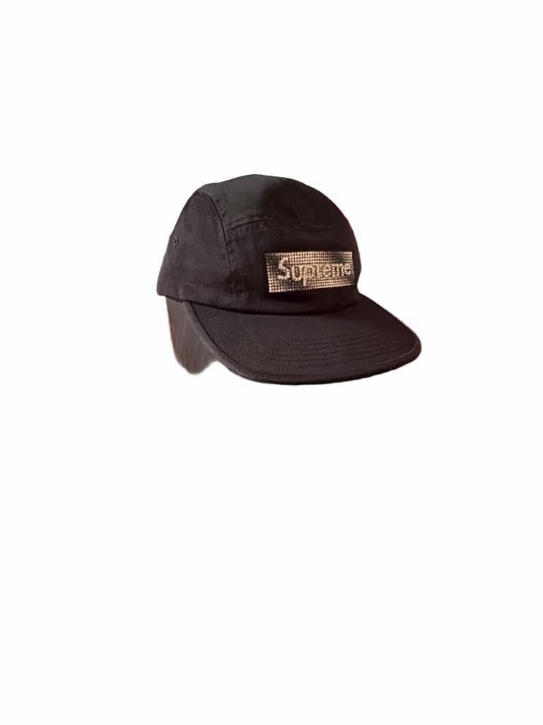 Supreme Rhinestone Label Camp Cap - ps fw26 new 2