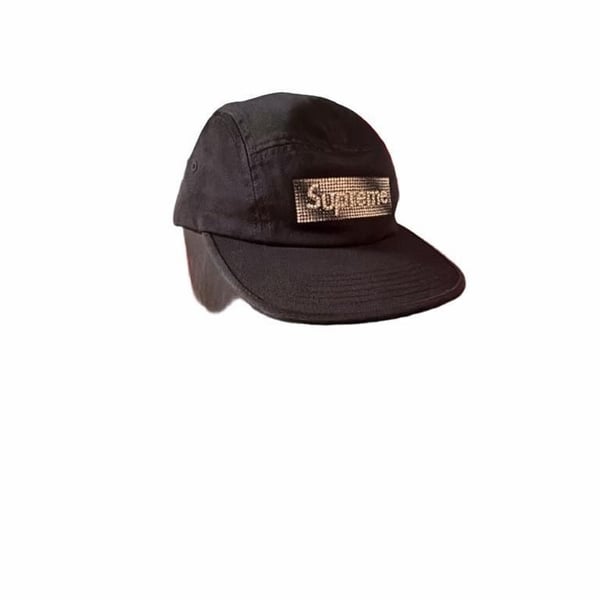 Supreme Rhinestone Label Camp Cap - ps fw26 new