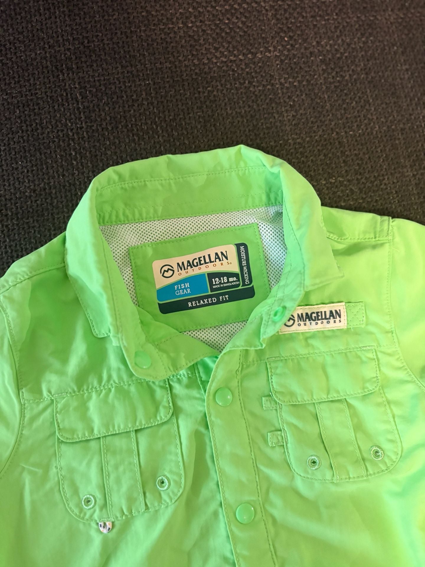 Magellan Outdoors Fish Gear Onesie Size 12-18 mo. Green 4