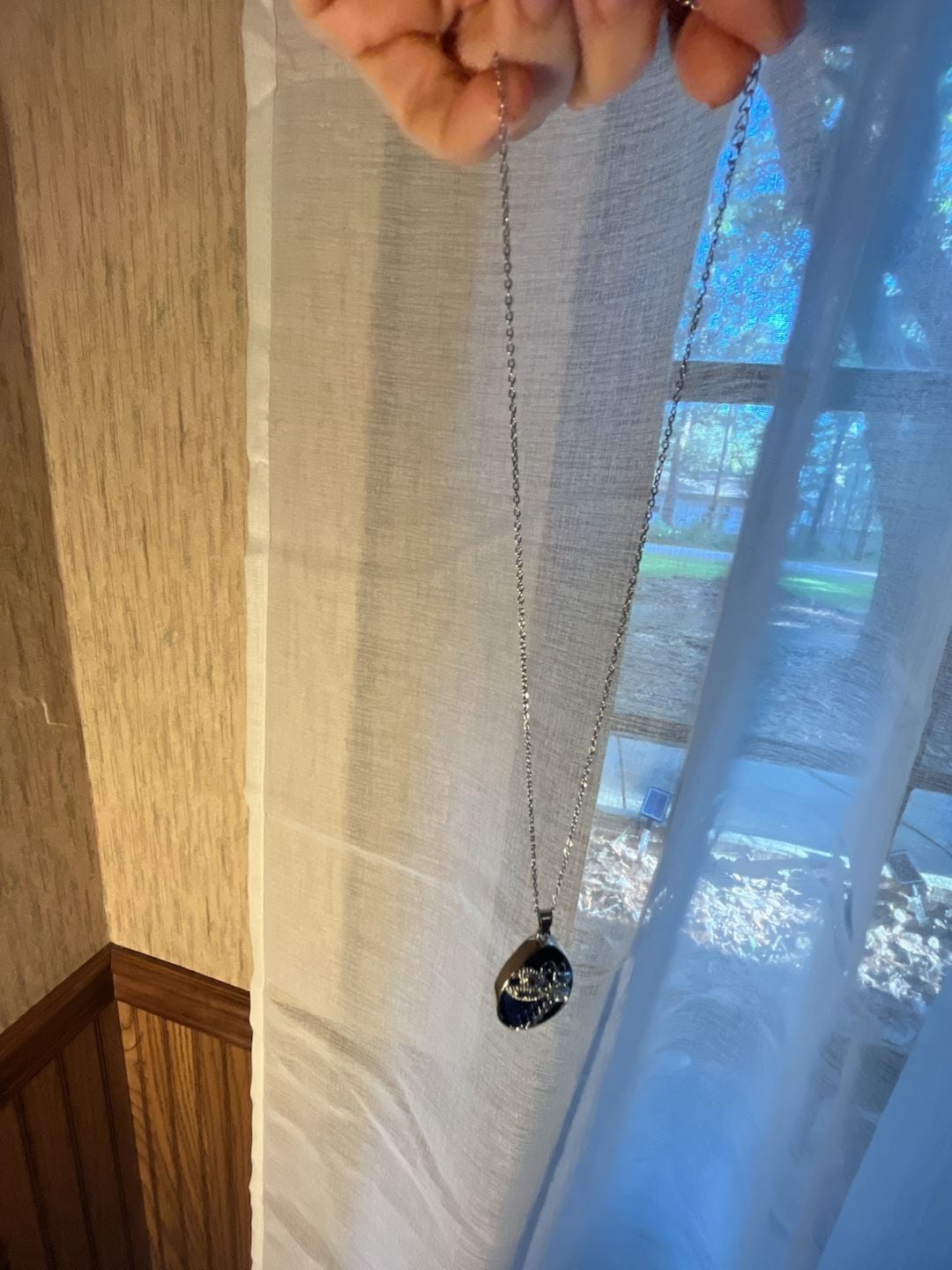 Unbranded Blue Teardrop Dragonfly Pendant Necklace 6