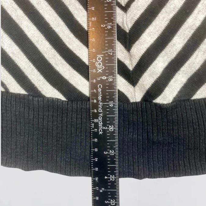 Alyx Black and Gray Striped Cotton Sweater Size M 6