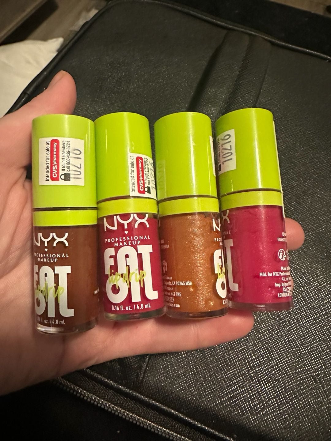 NYX Fat Oil Lip Drip 0.16 fl oz 4-Piece Lot 1