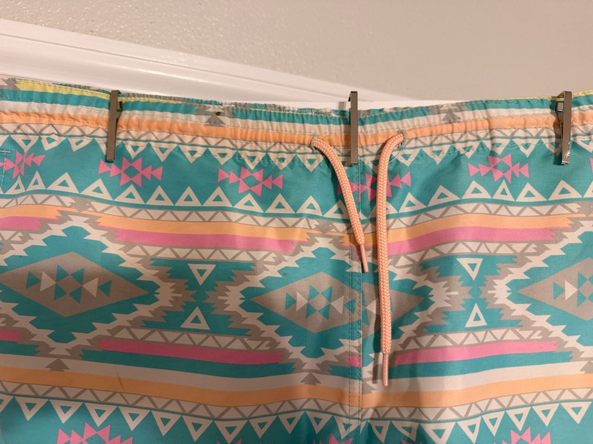 Chubbies Swim Trunks Size XL Geometric Aztec Print Lined Board Shorts 2
