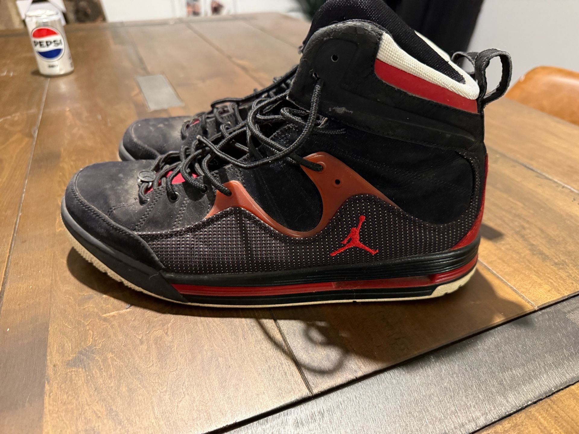 Jordan Flight TR 97 Basketball Shoes Black Red 2