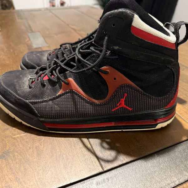 Jordan Flight TR 97 Basketball Shoes Black Red