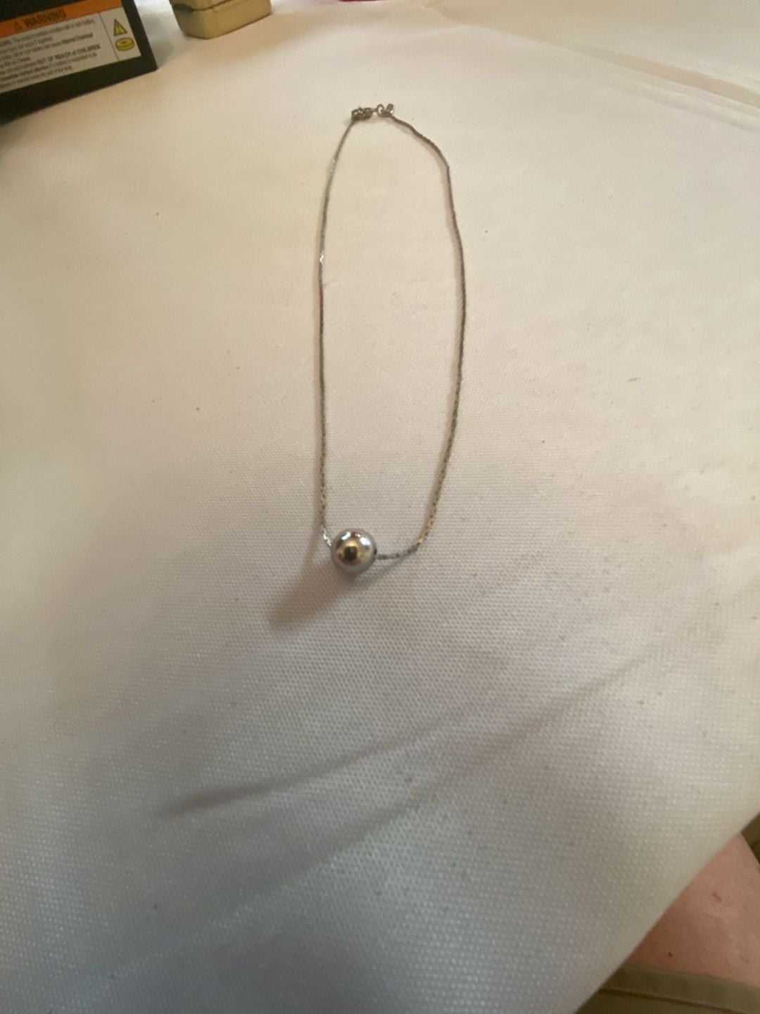 Sterling Silver Ball Pendant Necklace Silver Chain 1