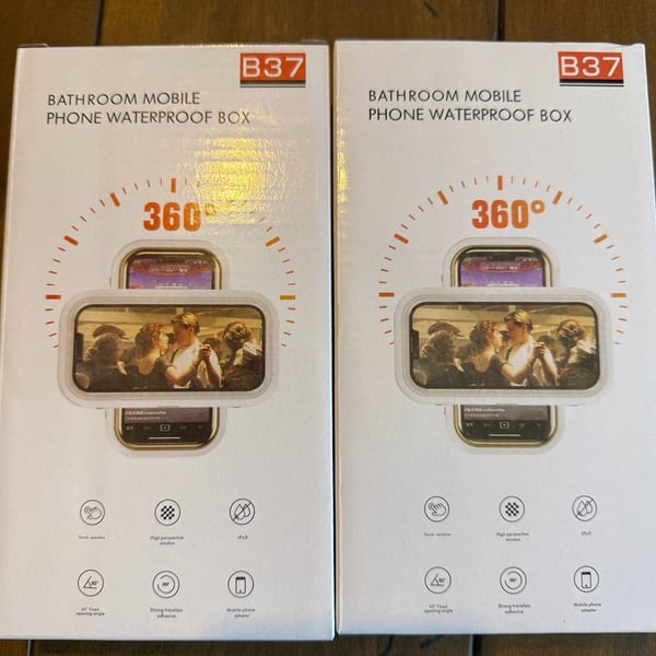 B37 Bathroom Mobile Phone Waterproof Box White