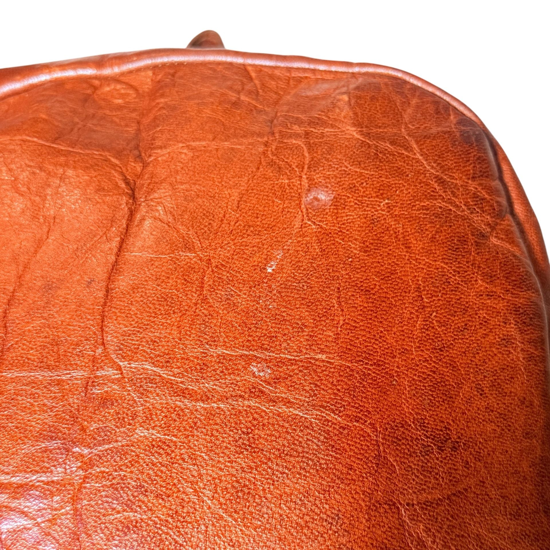 Vintage Brown Leather Backpack Daypack 17 Inch 3