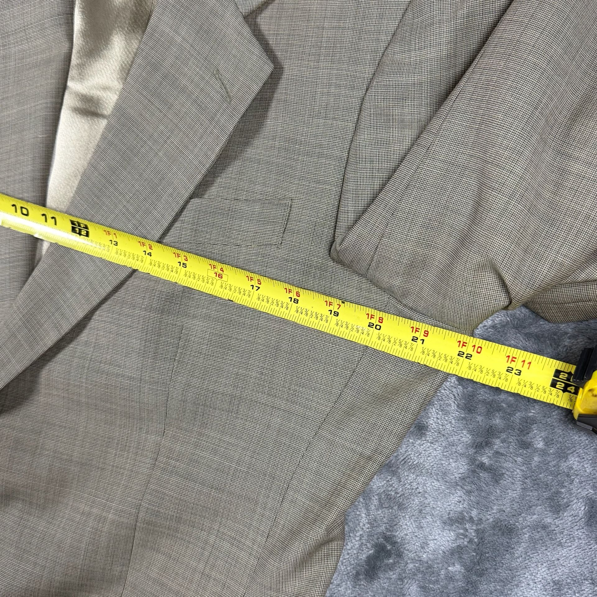 Jos A Bank Executive Blazer 42 100% Wool Made Poland Beige/Tan Sport Coat 7
