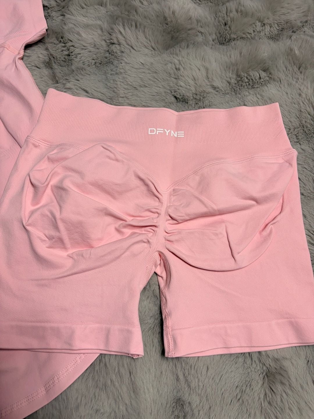 Dfyne Everyday Seamless Short Sleeve Top And Shorts Set Medium 6