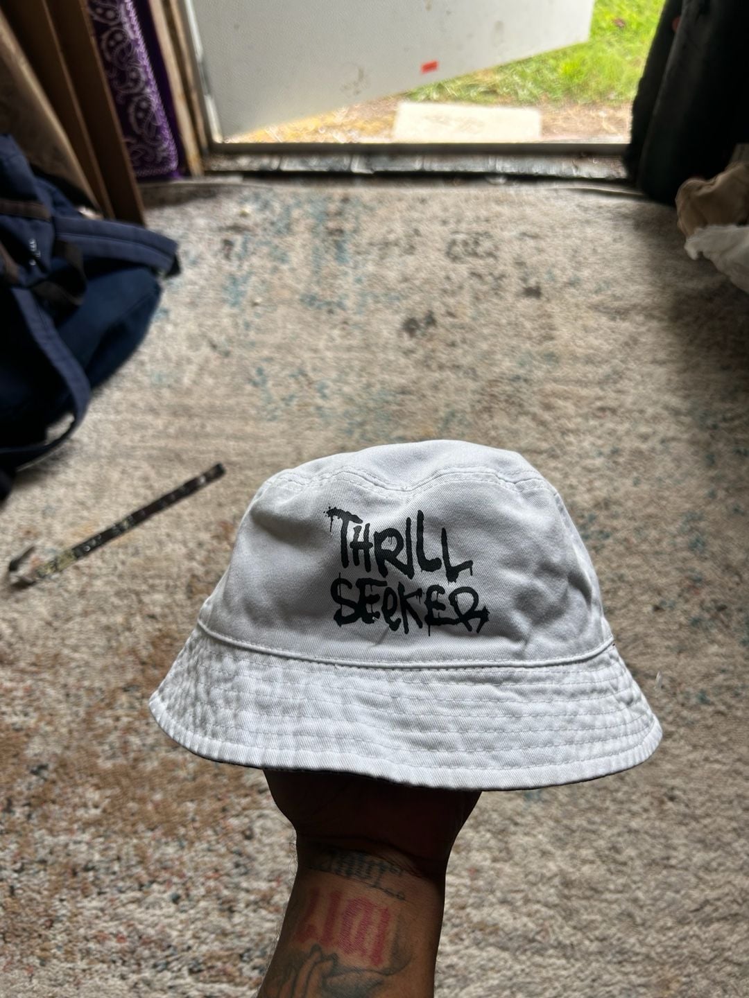 Snoopy Bucket Hat black and white reversible 2
