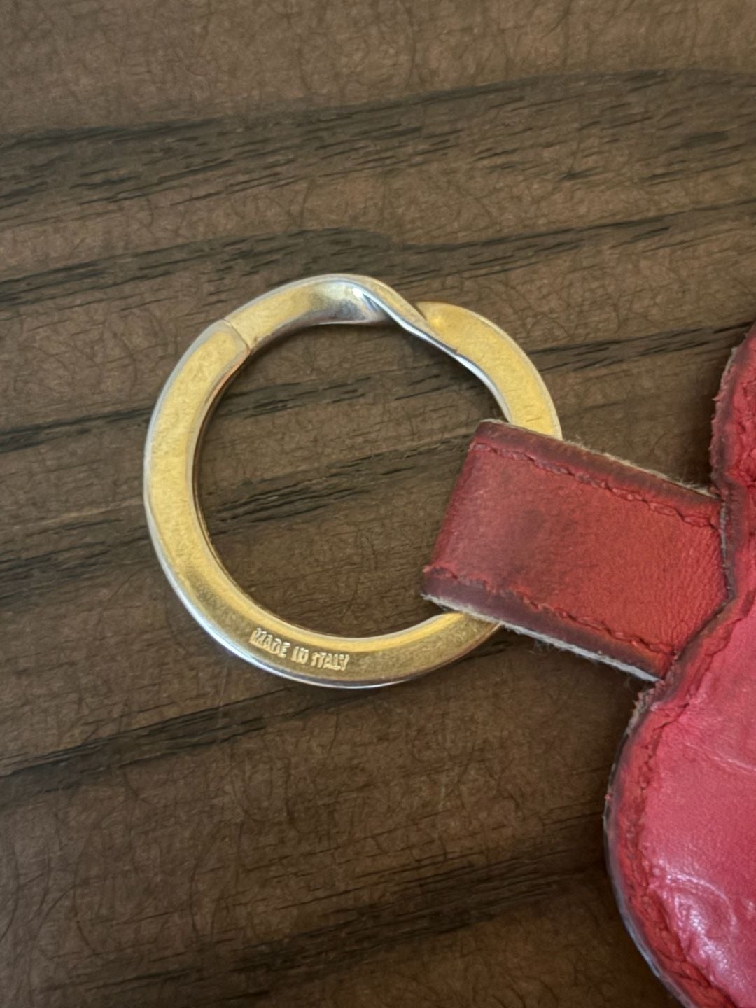 Gucci Heart Keychain Red Leather 4