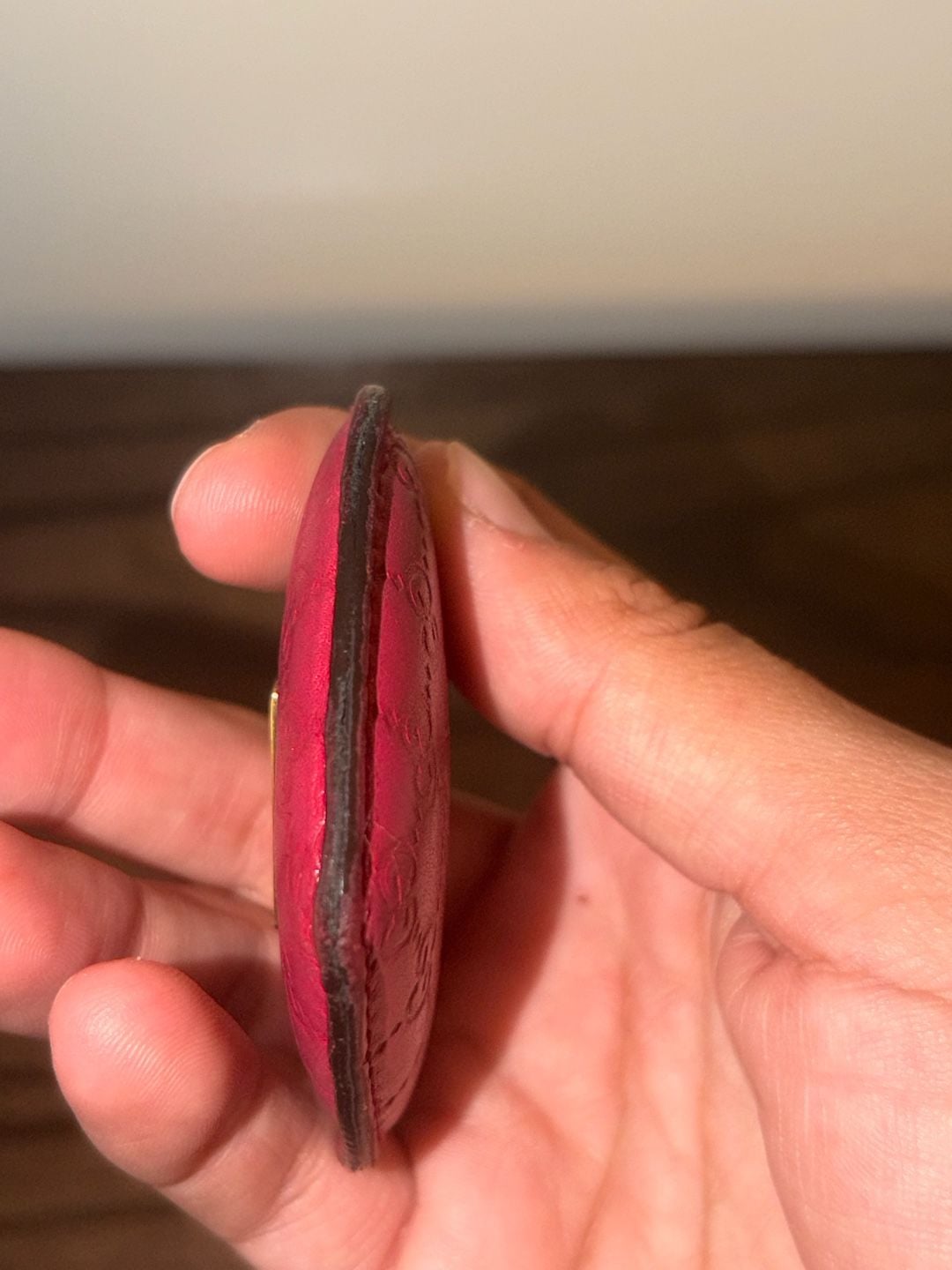 Gucci Heart Keychain Red Leather 6