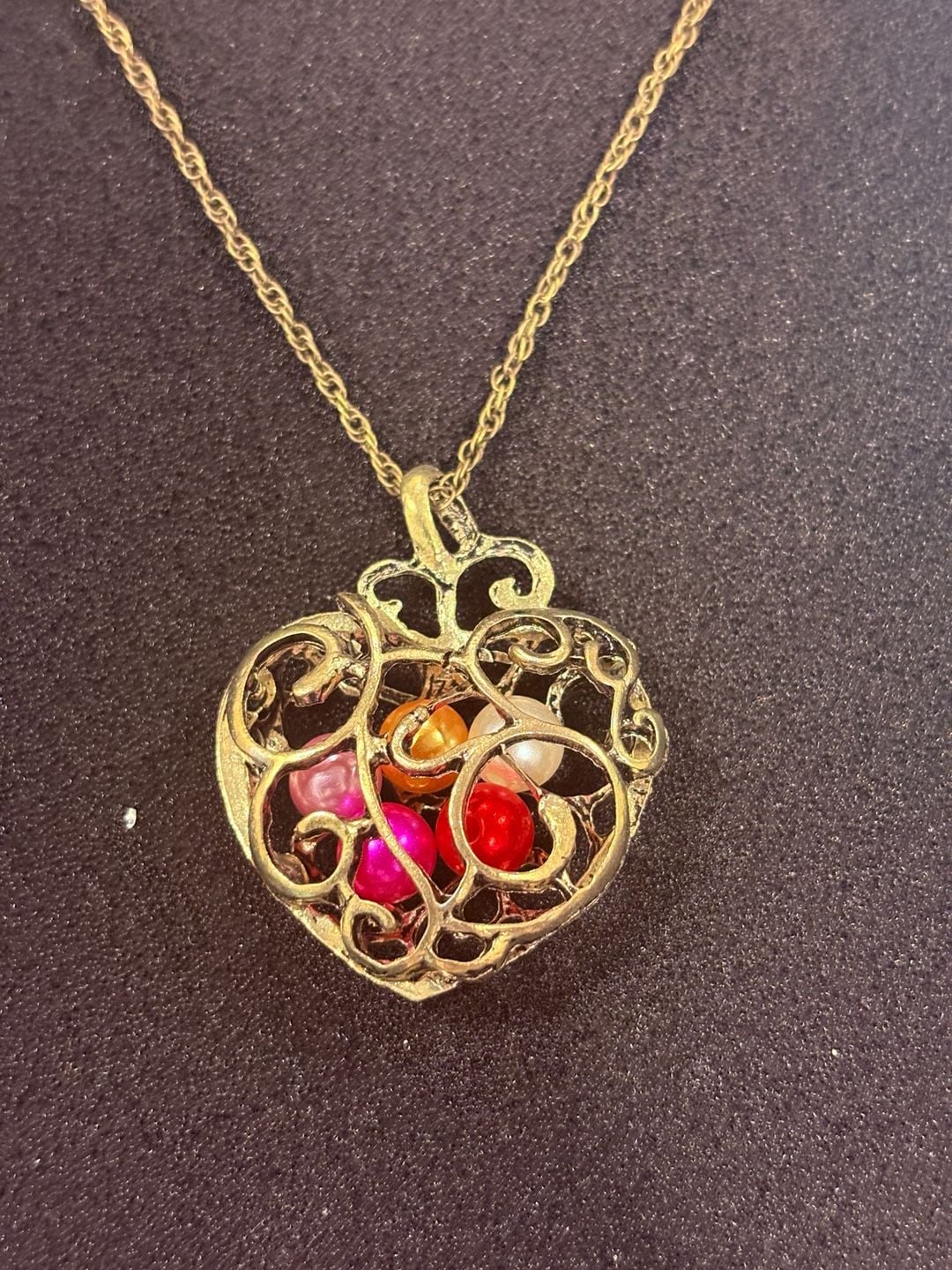 Gold Heart Locket 4