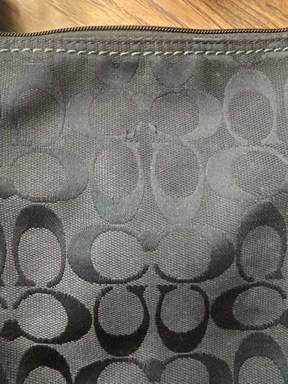 Coach Black Signature C Poppy Crossbody Bag 7