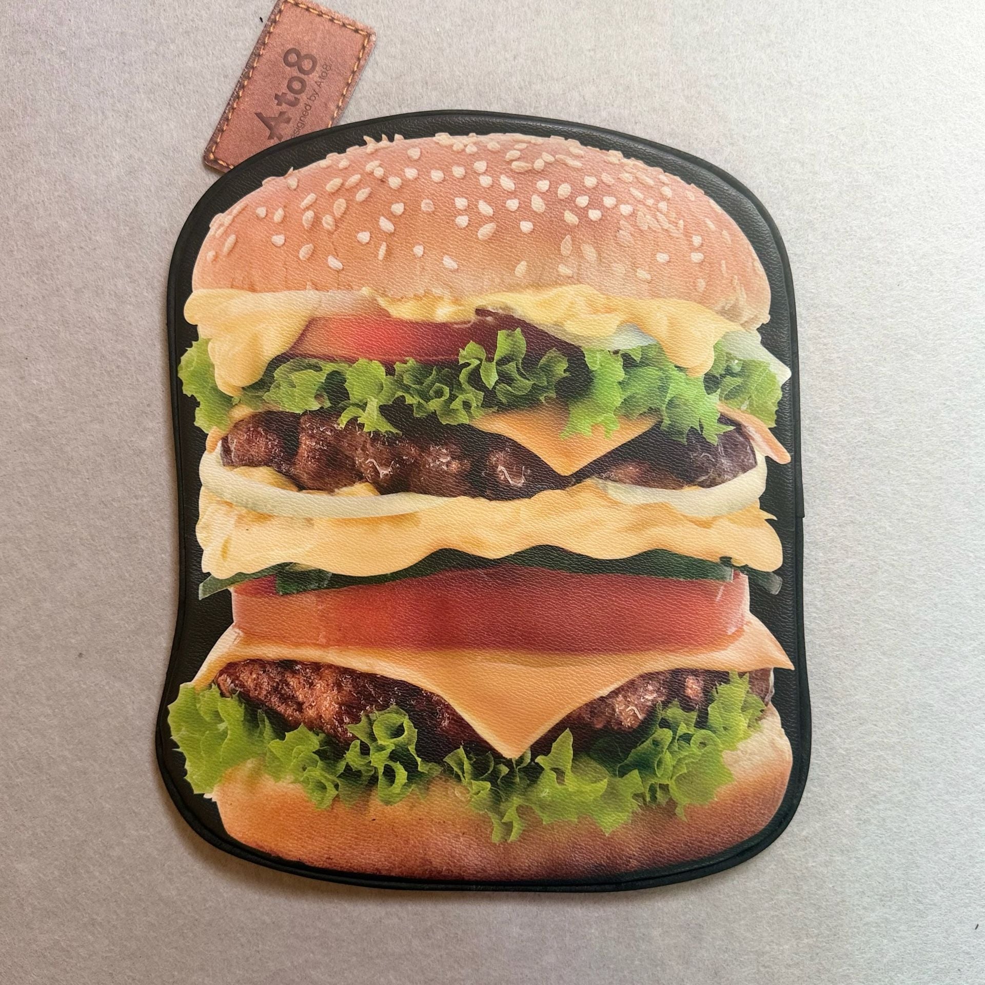Ato8 Hamburger Clutch Bag Novelty Food Purse Made in Korea NWT 2