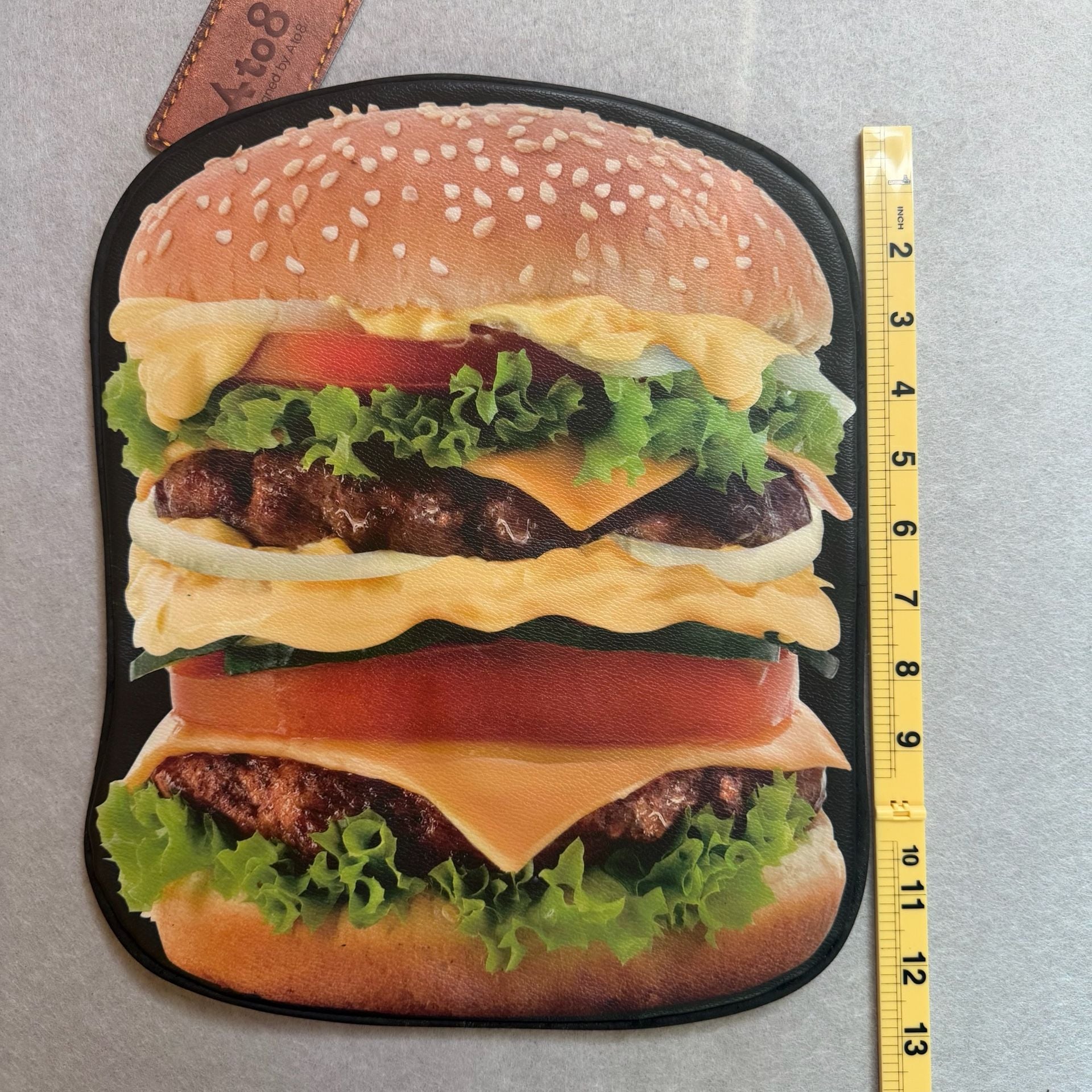 Ato8 Hamburger Clutch Bag Novelty Food Purse Made in Korea NWT 5